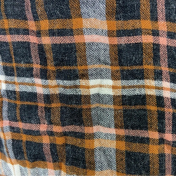 Madewell Plaid Gauze Double-Tie Wrap Top. NWT. Size large - Picture 3 of 16